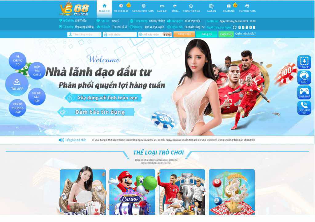 Giao diện trang web trò chơi Win789 - Win789
