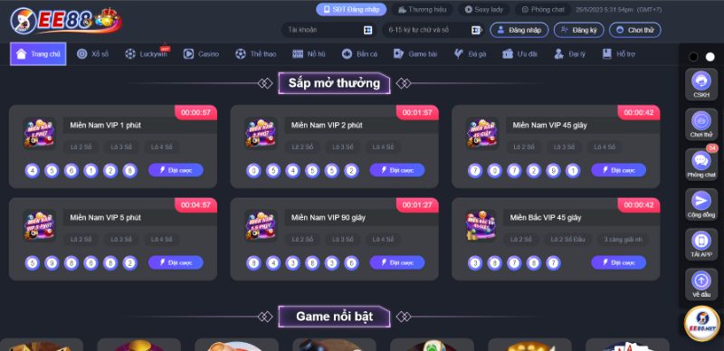 Bộ sưu tập trò chơi trên trang web Vb777 Games - Vb777