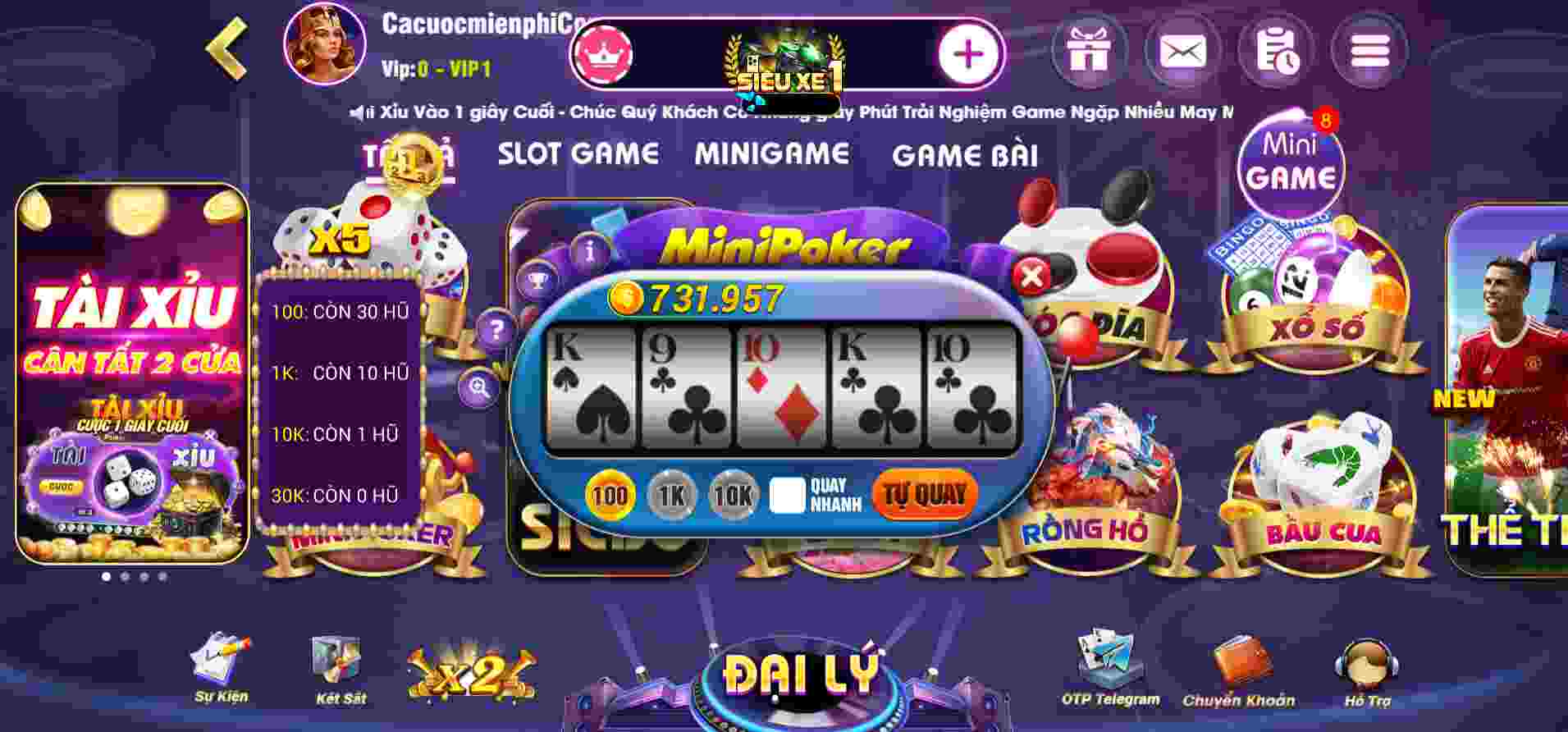 New88 LOT Online bao gồm tất cả các khu cắm trại - New88